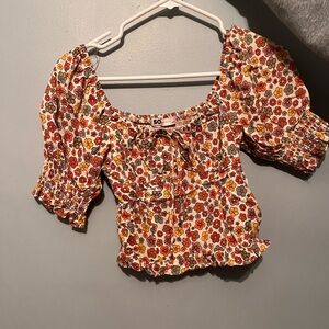 SO Women's Floral Blouse - Multicolor